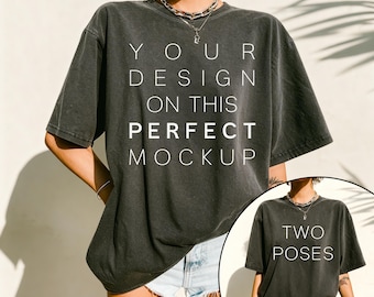 Pepper Tshirt Mockup | Comfort Colors 1717 Mockup Bundle | Model Photo