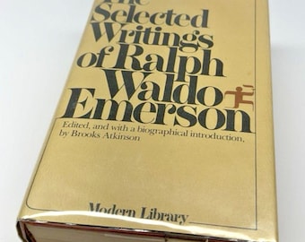The Selected Writings Ralph Waldo Emerson 1968 Modern Library Hardcover w Jacket