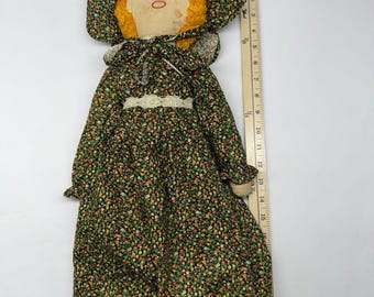 Pioneer Woman Prairie Raggedy Ann Doll 21 Handmade Style Pinafore Farmhouse
