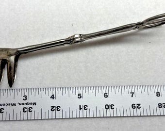 ER Zinc Italy Verzilverde Gebaktang Schaarsteel Serveergerei EPNS VTG