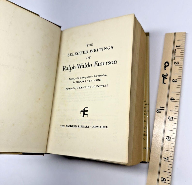 The Selected Writings Ralph Waldo Emerson 1968 Modern Library Hardcover w Jacket image 4