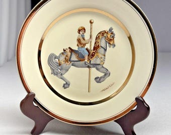 Willitts Designs Carousel Memories Plate 1987 Mitchel Wu Limited Edition 9"