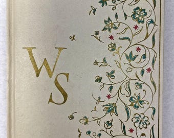 Poemas de amor y sonetos de William Shakespeare, 1957, Vera Bock, tapa dura, regalo vintage