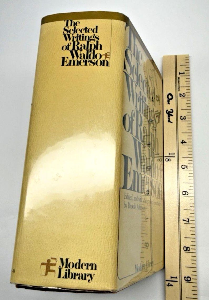 The Selected Writings Ralph Waldo Emerson 1968 Modern Library Hardcover w Jacket image 8