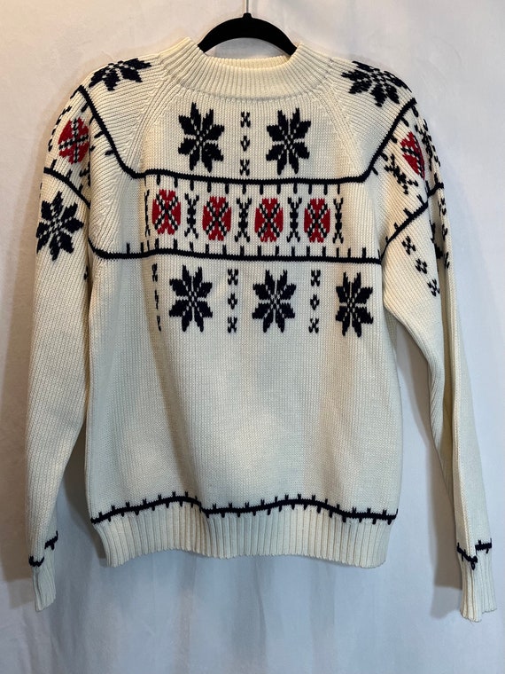 Vintage 1980s JCPenney Fair Isle Pullover Sweater… - image 1