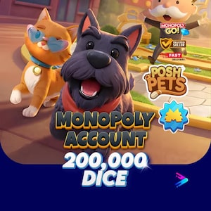 Monopoly GO Account 200,000 | New Account for Advanced Players