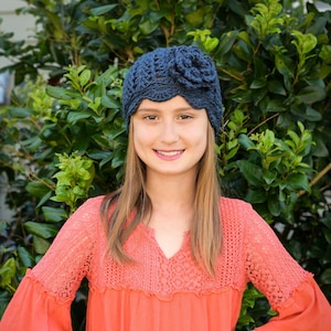 Crochet vintage cloche hat - women&#39;s cloche - child&#39;s cloche beanie hat