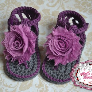 Baby sandals, crochet baby shoes, baby girl, crochet sandals, girls crochet sandals purple gray chic crochet baby girl shoes , summer shoes