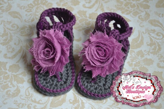 baby girl crochet sandals