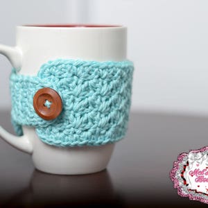 mug cozy, crochet cozy, coffee cozy, tea cozy, cup cozy, cozie, crochet, ready to ship, office gift, mug warmer, cup sleeve, teachers gift image 5