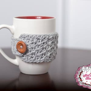 mug cozy, crochet cozy, coffee cozy, tea cozy, cup cozy, cozie, crochet, ready to ship, office gift, mug warmer, cup sleeve, teachers gift image 3