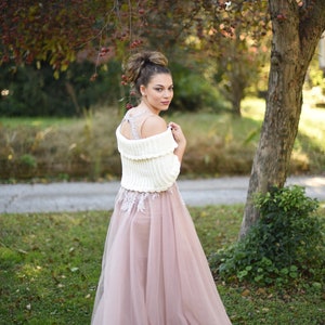 crochet wedding capelet - women&#39;s crochet cape - tie shawl - wedding capelet - ivory - bridal shawl - bridesmaid cover up - women&#39;s shrug
