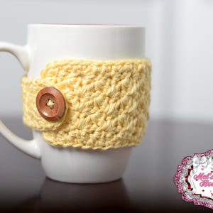 mug cozy, crochet cozy, coffee cozy, tea cozy, cup cozy, cozie, crochet, ready to ship, office gift, mug warmer, cup sleeve, teachers gift image 2