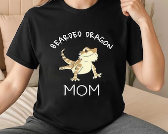 Moedershirt baardagaam, cadeau reptielenminnaar, T-shirt huisdiereigenaar, Beardie Mama-kleding, Moederdagcadeau
