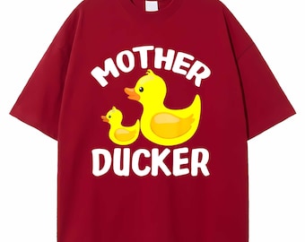 Shirt moeder ducker, grappig cadeau moeder eend, T-shirt badeend, Moederdagshirt voor eendenliefhebbers