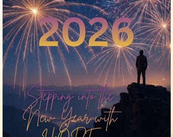 Biglietto d'auguri stampabile per il Capodanno 2026 - Download digitale ispiratore