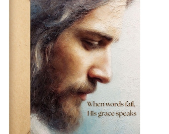 Biglietto di condoglianze cristiano / Conforto di Gesù / Messaggio di cordoglio / Download PDF 5x7