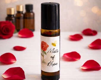 Perfume en roll-on Bloom Wave — Pétalos de rosa / Fragancia floral suave / Aceite de perfume natural