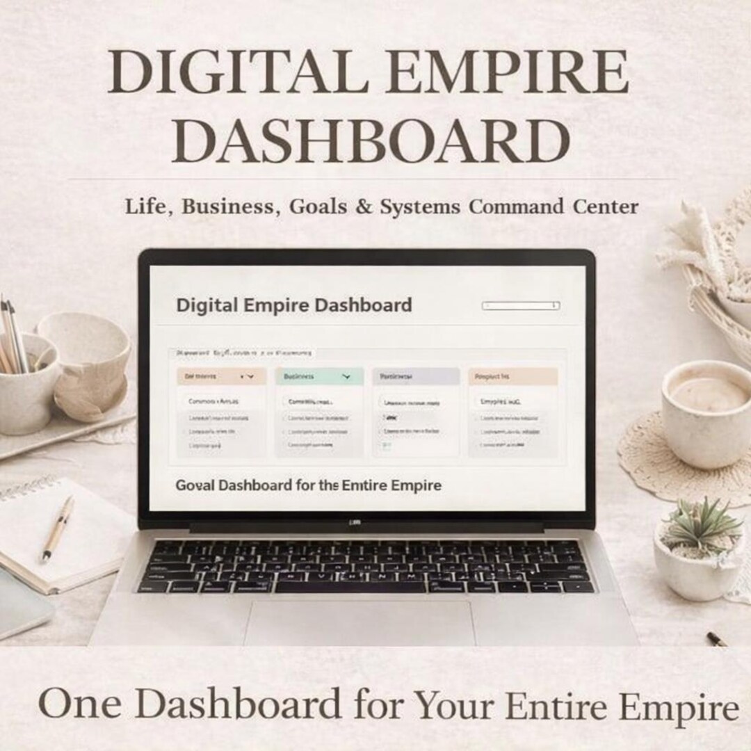 Digital Empire Dashboard | Life, Business, Goals & Systems Command ...