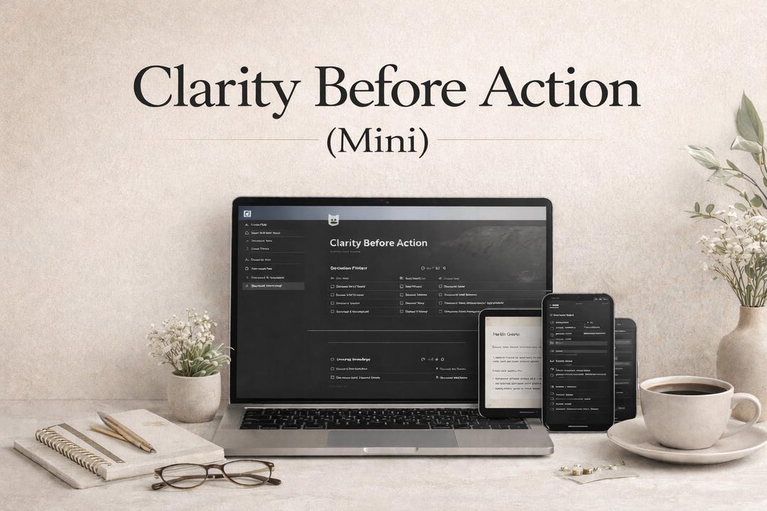 Notion Template | Decision Making System, Productivity Planner (digital ...