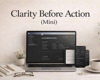 Notion Template | Decision Making System, Productivity Planner (Digital Download)