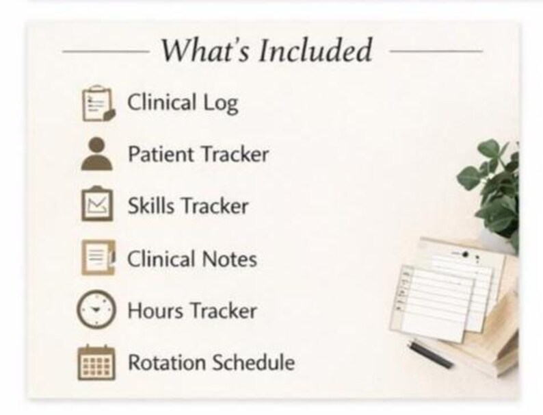 Clinical Rotation Tracker Nursing Clinical Rotation Tracker | Patient, Skills, Hours Log (digital ...