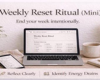 Weekly Reset Ritual Notion Template | Productivity System (Digital Download)