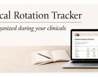 Nursing Clinical Rotation Tracker | Patient, Skills, Hours Log (Digital Download)
