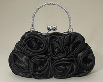 Floral Top Griff Abend Clutch Crossbody Bag