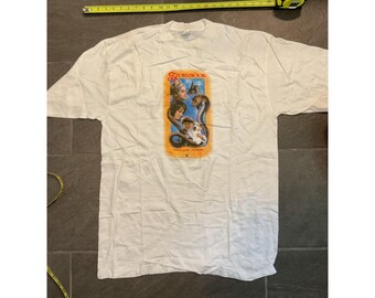 Vintage 80s Storybook Movie Promo Poster Shirt White Large Deadstock Rare XL