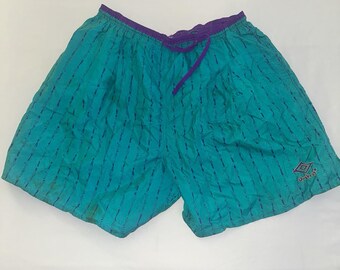 Short De Football Vintage Umbro England Années 90 - Taille XL - Rouge - Drapeau Vert
