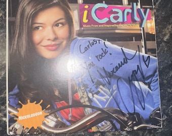 2008 Nickelodeon iCarly Music SIGNED Miranda Cosgrove CD Cover/CD