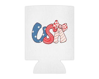 USA Letters Superedo Dosenkühler | 4.Juli Bier Koozie