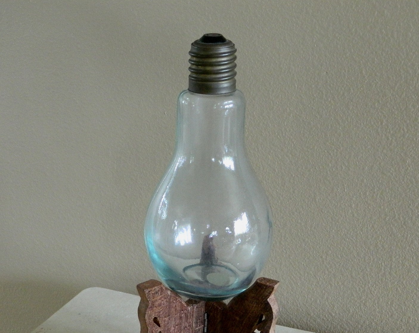 Extra Large Recycled Glass Light Bulb Spain Etsy