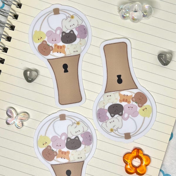 Ateez Aniteez Lightstick Vinyl Sticker, matte finish