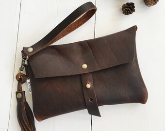 Brown leather crossbody bag brown leather purse crossbody