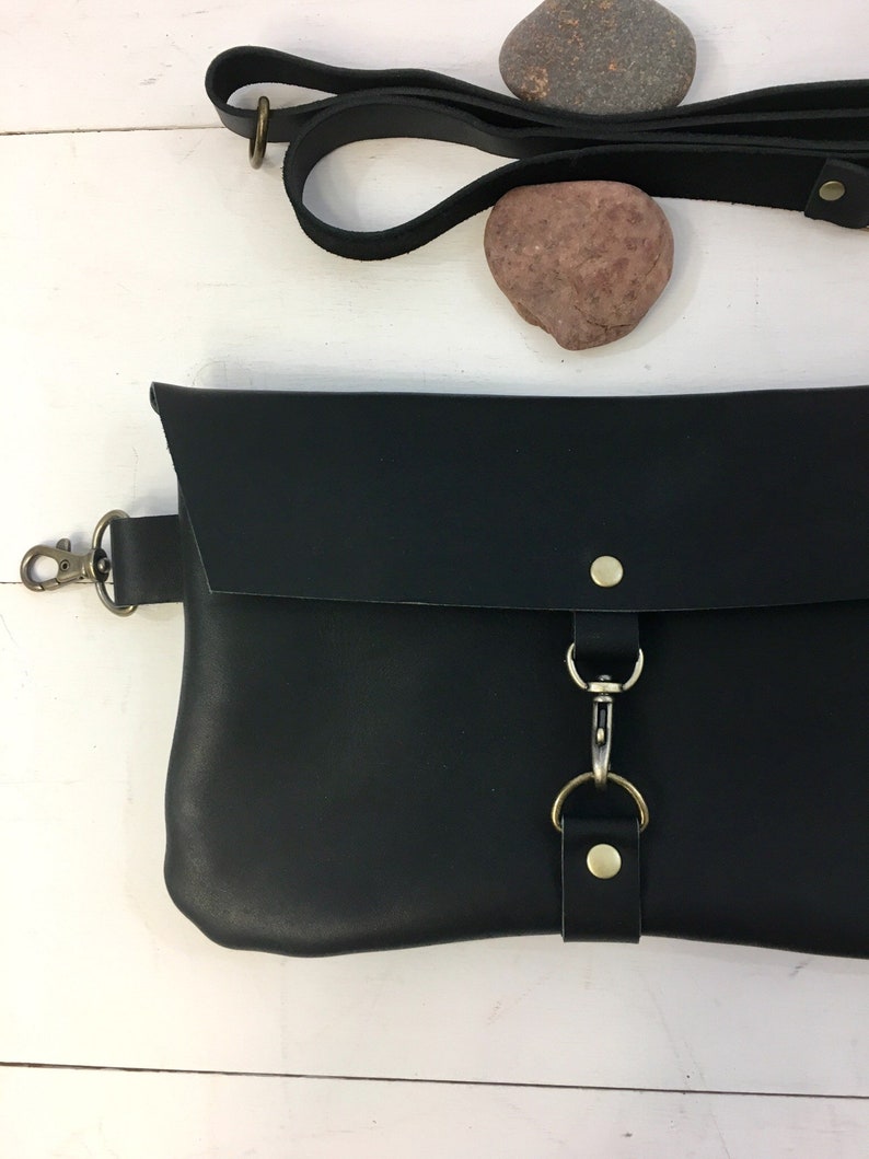 leather hip purse belt