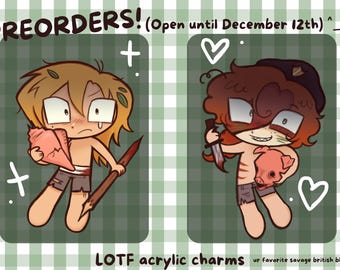 PREORDERS CLOSED GOMEN! Lord of the Flies Jalph Charms