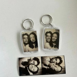 Ästhetischer personalisierter Foto-Schlüsselring