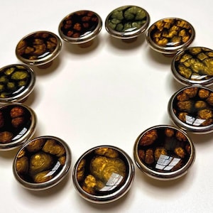 Set of Vintage Tortoiseshell Cabinet Knobs, Swedish Mid Century Drawer Pulls