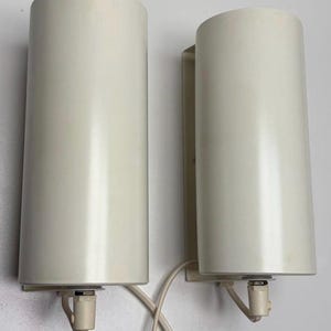 Vintage Wandlampen Paar, IKEA Lod Schweden, verstellbare Space Age Lampen, postmoderne Leuchten