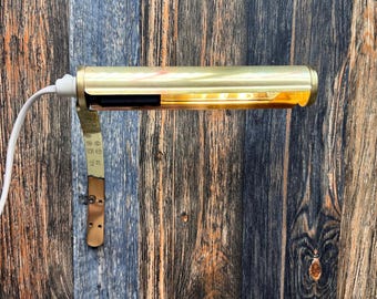 Lámpara de pared vintage de latón para cuadros, lámpara de pared ajustable para arte, luminaria para galerías.