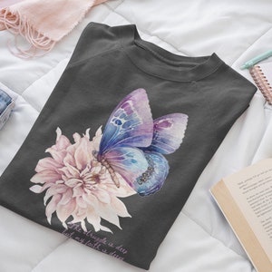 Butterfly crewneck sweater | Inspirational Sweater | Butterfly Sweater | Gift for Her | You Are Enough | Graphic Sweatshirt| Cozy Sweatshirt