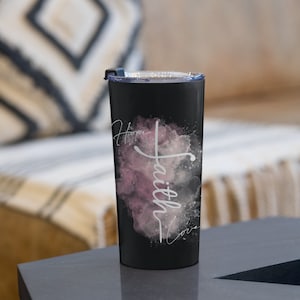 Christian coffee mug | faith Hope Love Coffee Tumbler | verse travel coffee mug | Bible Verse Travel Mug | Gift for Christian | Gift for Her