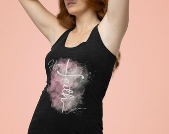 Glaube Hoffnung Liebe Racerback Tank - Inspirierendes christliches Geschenk