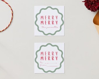 Personalized Holiday Gift Tags - Downloadable & Printable - 18 variations