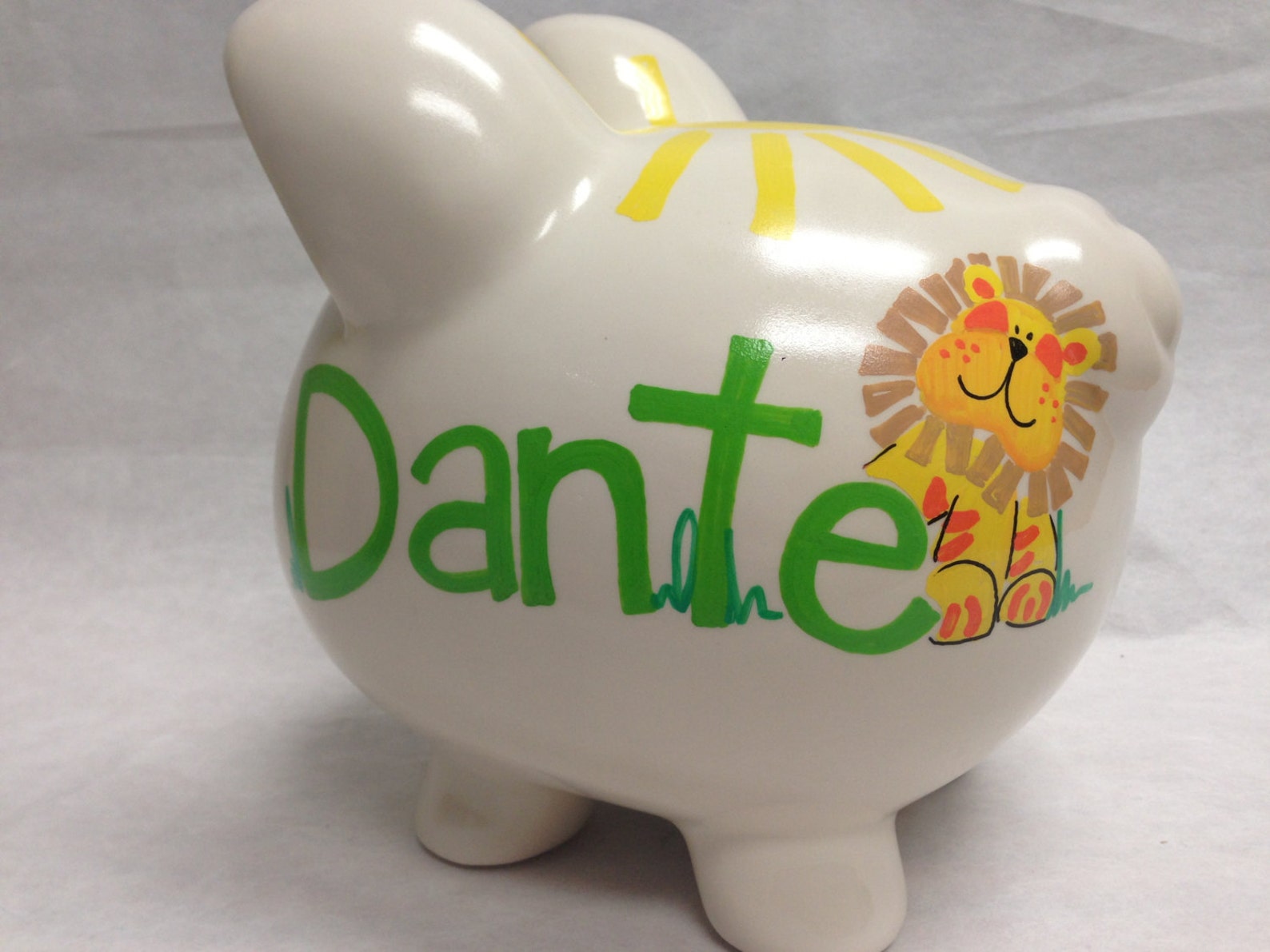 Personalized Piggy Bank Zoo Crew Etsy