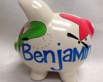 Personalized Piggy Bank On The Move