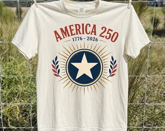 Comfort Colors America 250 Shirt, 1776 2026 Anniversary Tee, Patriotic USA Gift, Fourth Of July Shirt, Semiquincentennial T-Shirt