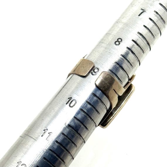 Vintage 950 Silver Large Statement Goldstone Mode… - image 13